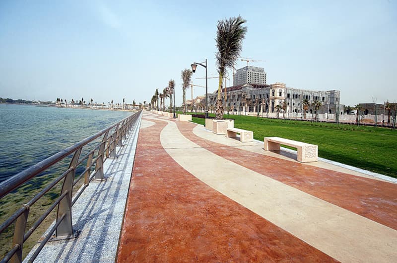 Bomanite baskı beton sahil promenadı